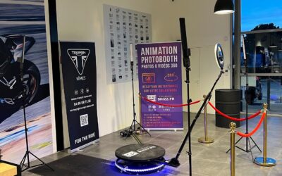 Animation Photobooth 360 chez Triumph à Nîmes